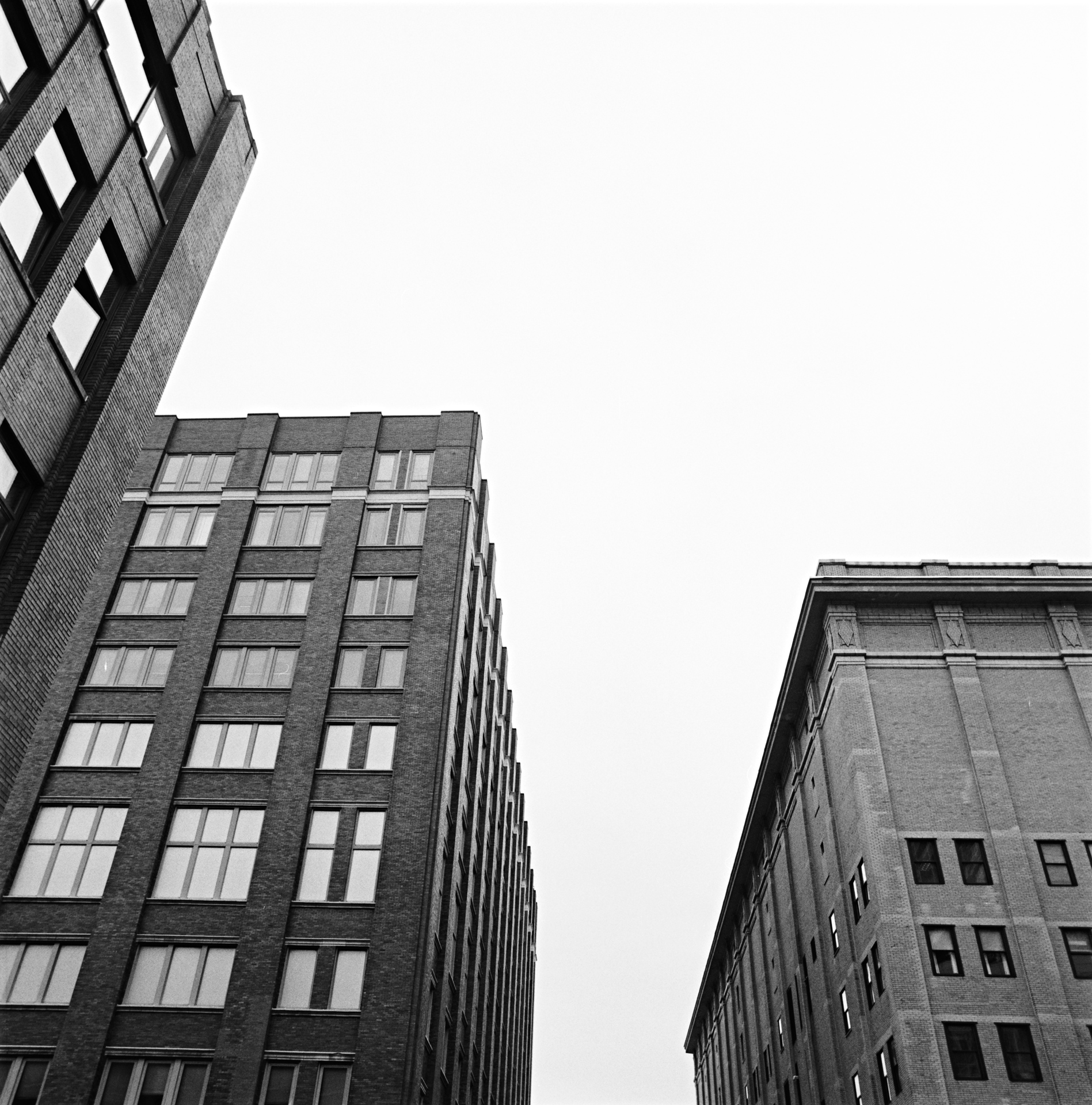 photography by David Hatters New York City, Geometries of the sky, film shot with Hasselblad